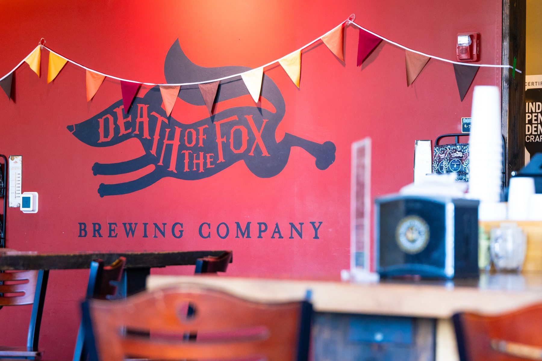 Death of the Fox Brewing Company wall mural