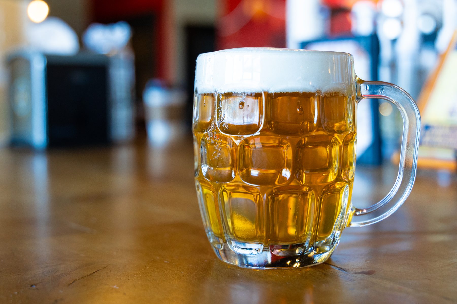 Draft beer in a Death of the Fox mug