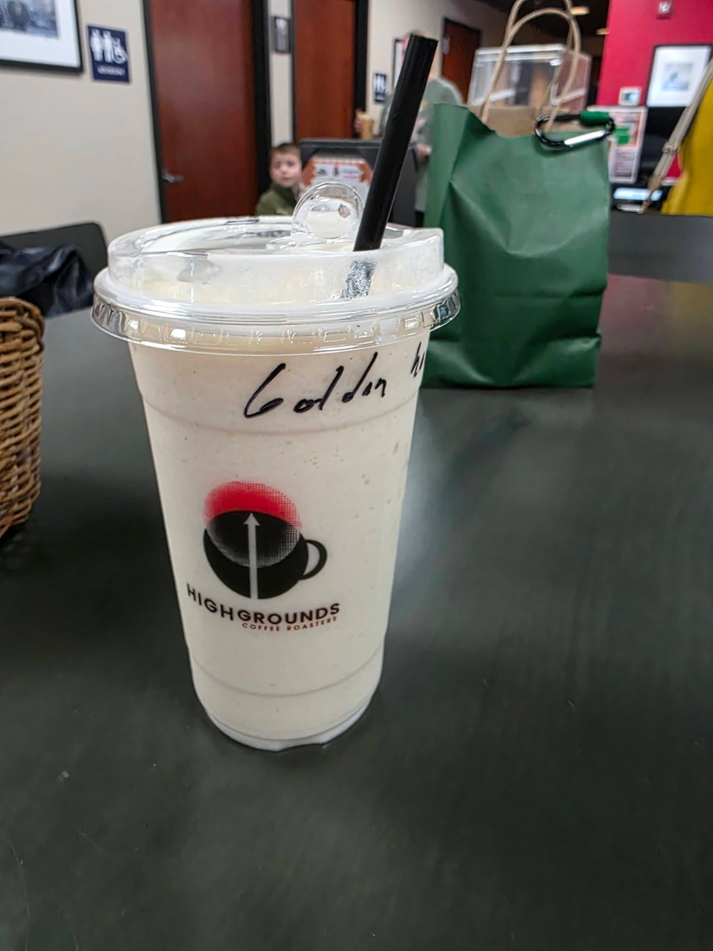 Iced drink in a High Grounds cup at the Salem County Chamber event