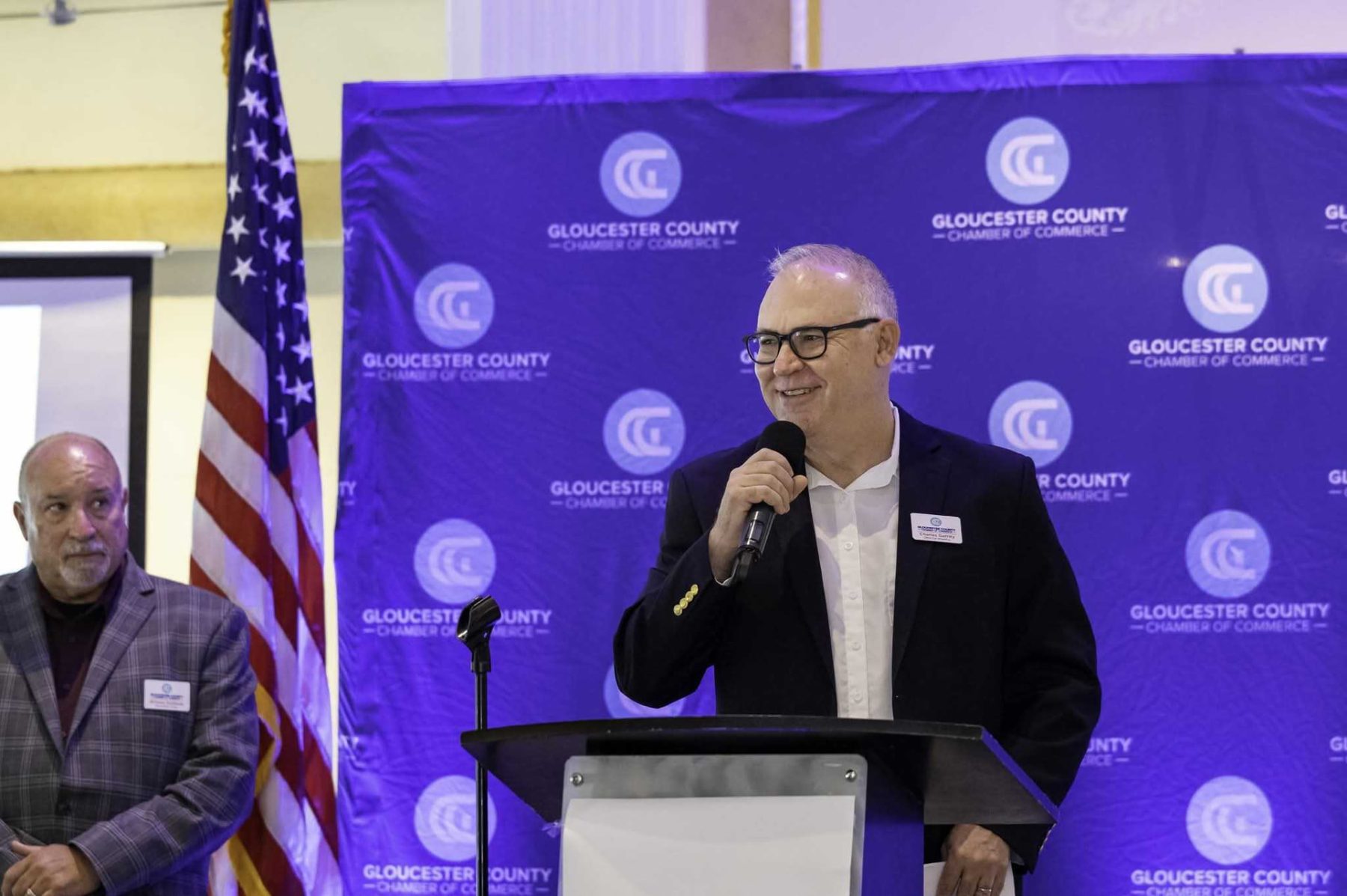 Death of the Fox founder speaking at a Gloucester County Chamber of Commerce event