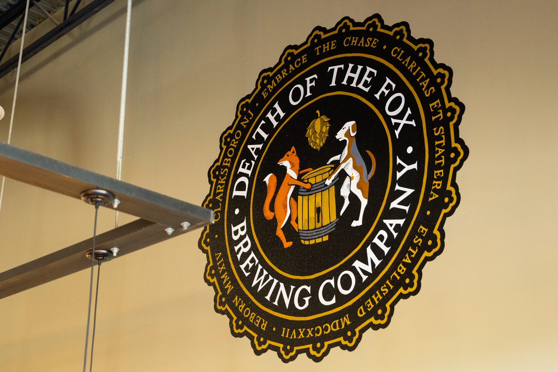Death of the Fox logo sign